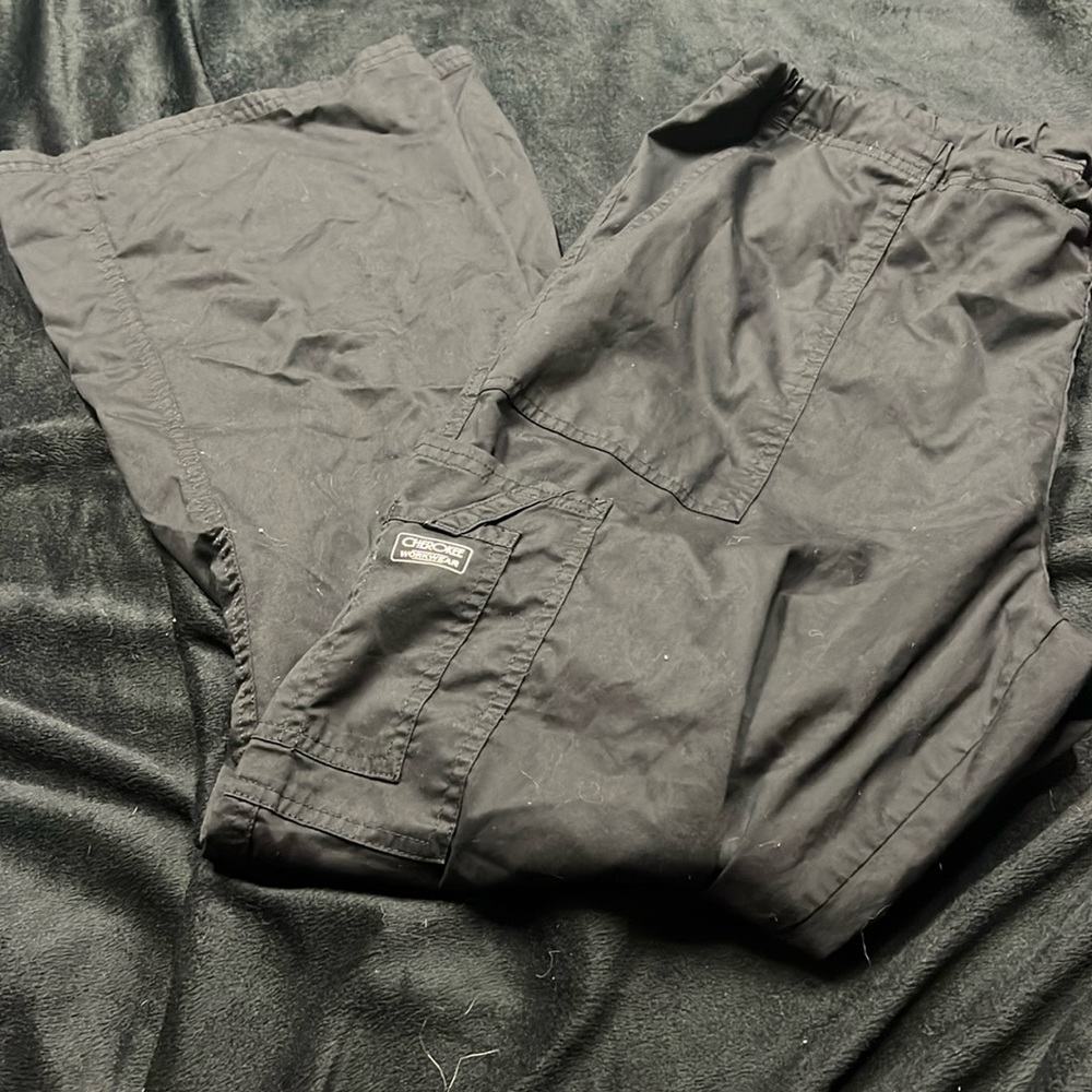 Black, Large, Cherokee scrub pant